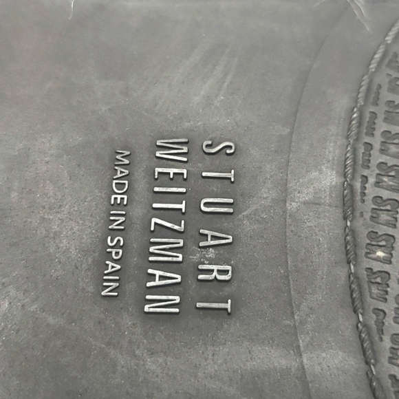 Stuart Weitzman Sandal 10.5M Navy Braided Toe Loop Slide Slip On - Picture 7 of 9